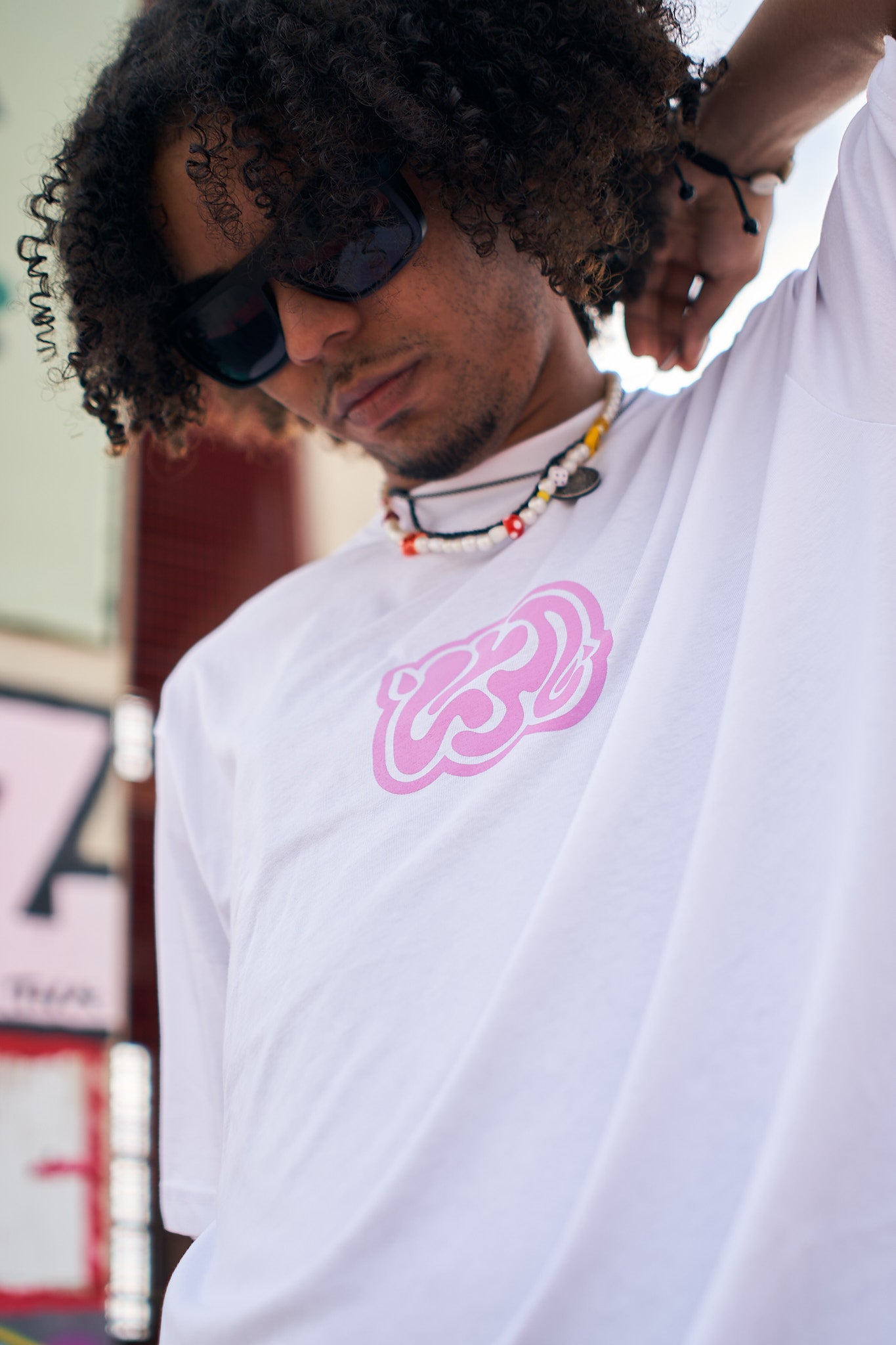 LYM TEE (WHITE/PINK)