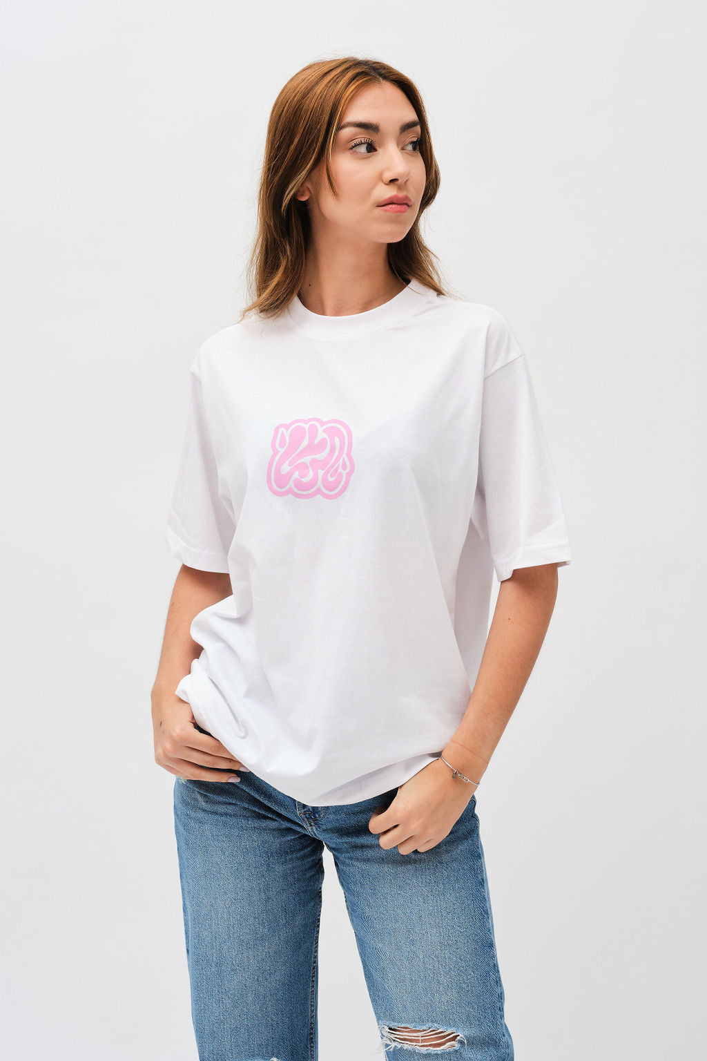 LYM TEE (WHITE/PINK)