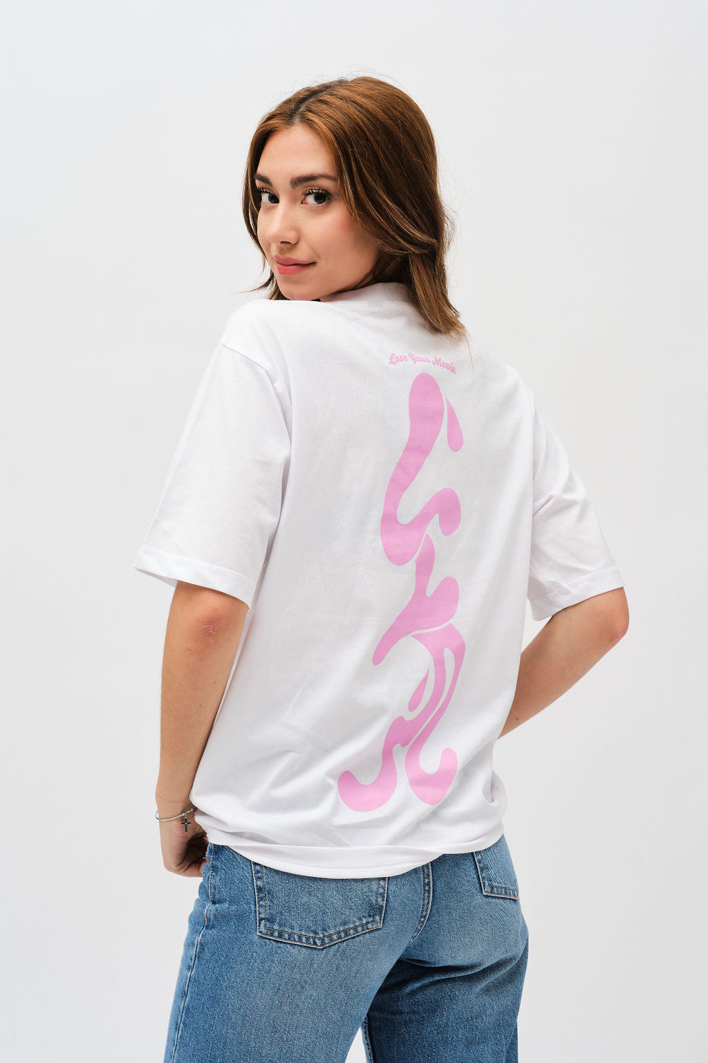 LYM TEE (WHITE/PINK)